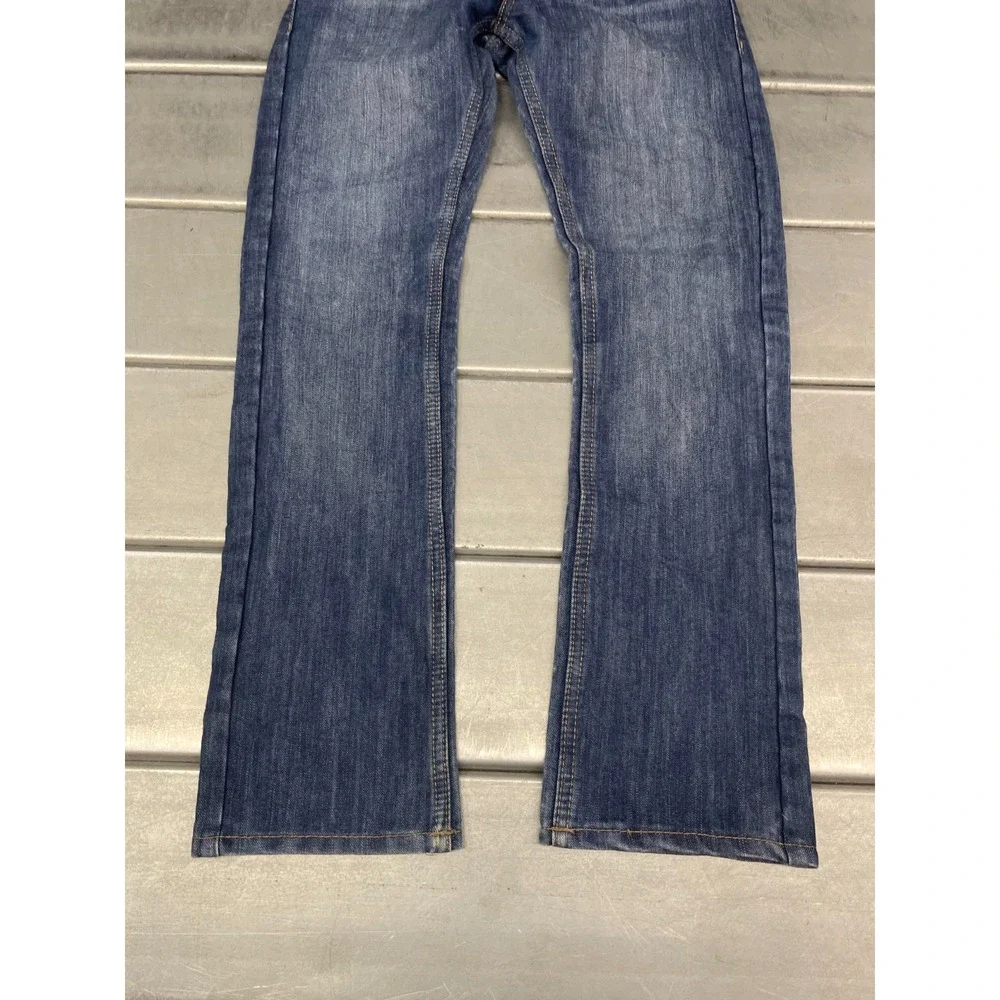 Levis 511 Jeans Womens Size‎ 14REG 27X28 Blue Dark Wash Denim Slim Straight Leg
